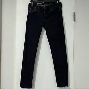 AG Adriano Goldschmied Wash Out Black The Legging Super Skinny Fit Jeans